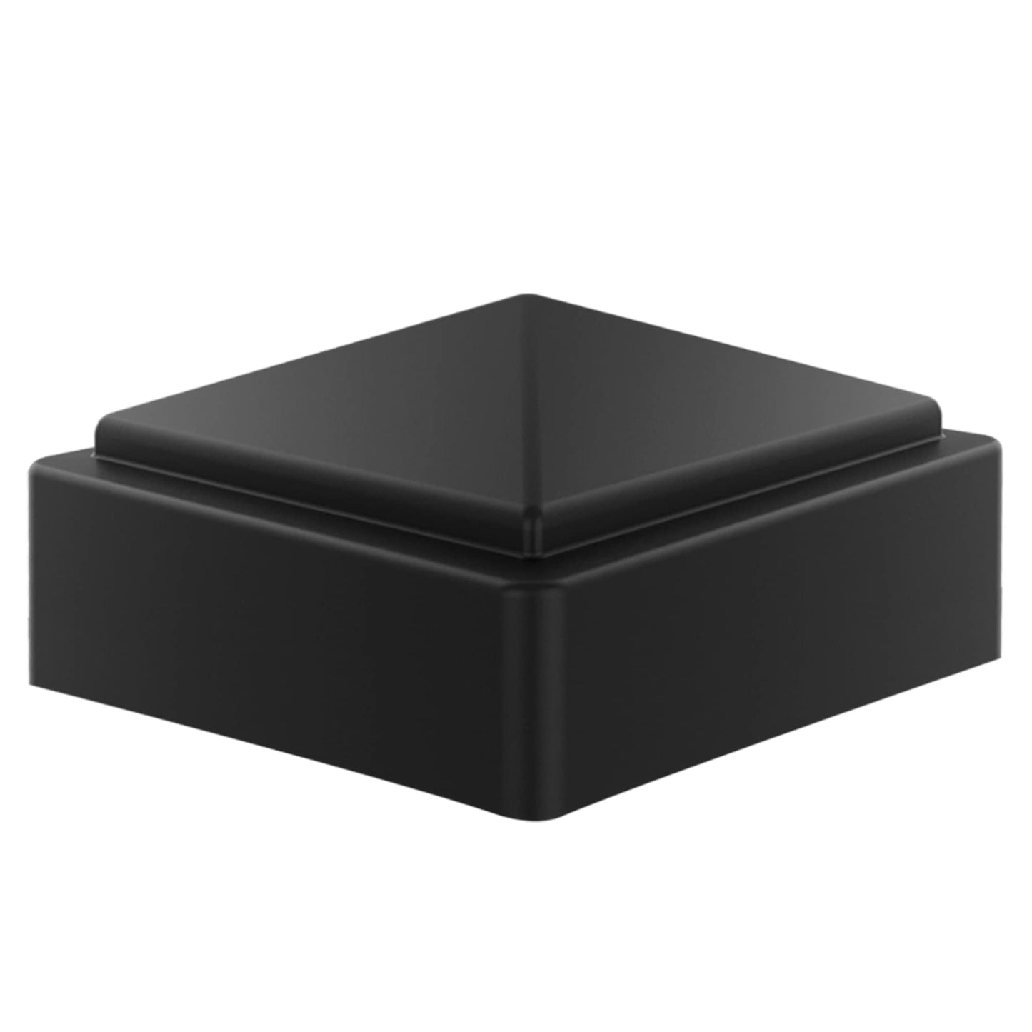 2x2 Fence Post Black Plastic Caps for Metal, Plastic,Vinyl or Wood (Pack of 16)