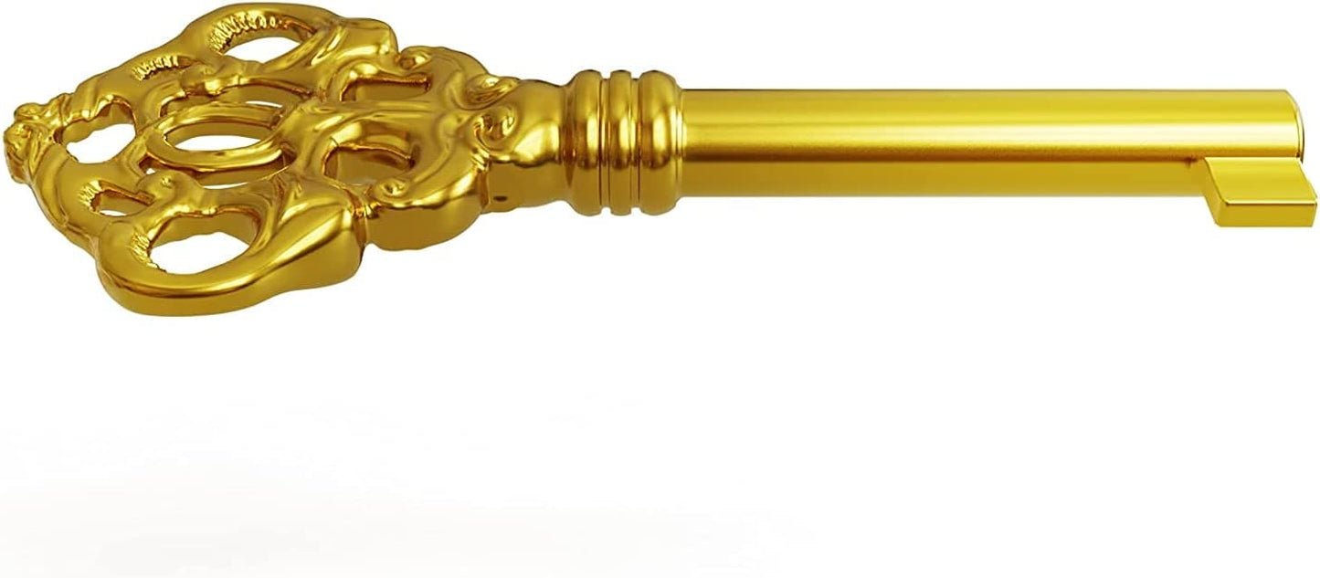 KYF-2 Solid Brass Reproduction Skeleton Key fits Most of The Howard Miller, Sligh, Pearl, Colonial and Seth Thomas Clocks - Fancy, Vintage and Old Furniture