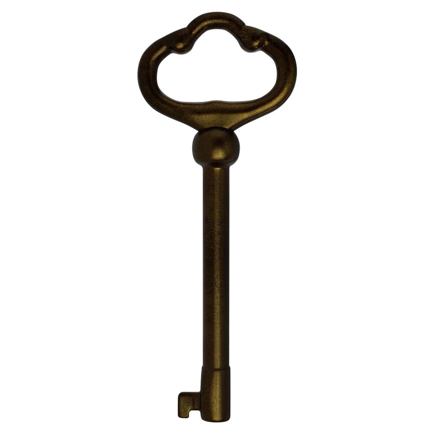 KY-2AB Antique Brass Plated Hollow Barrel Skeleton Key (Pack of 1)
