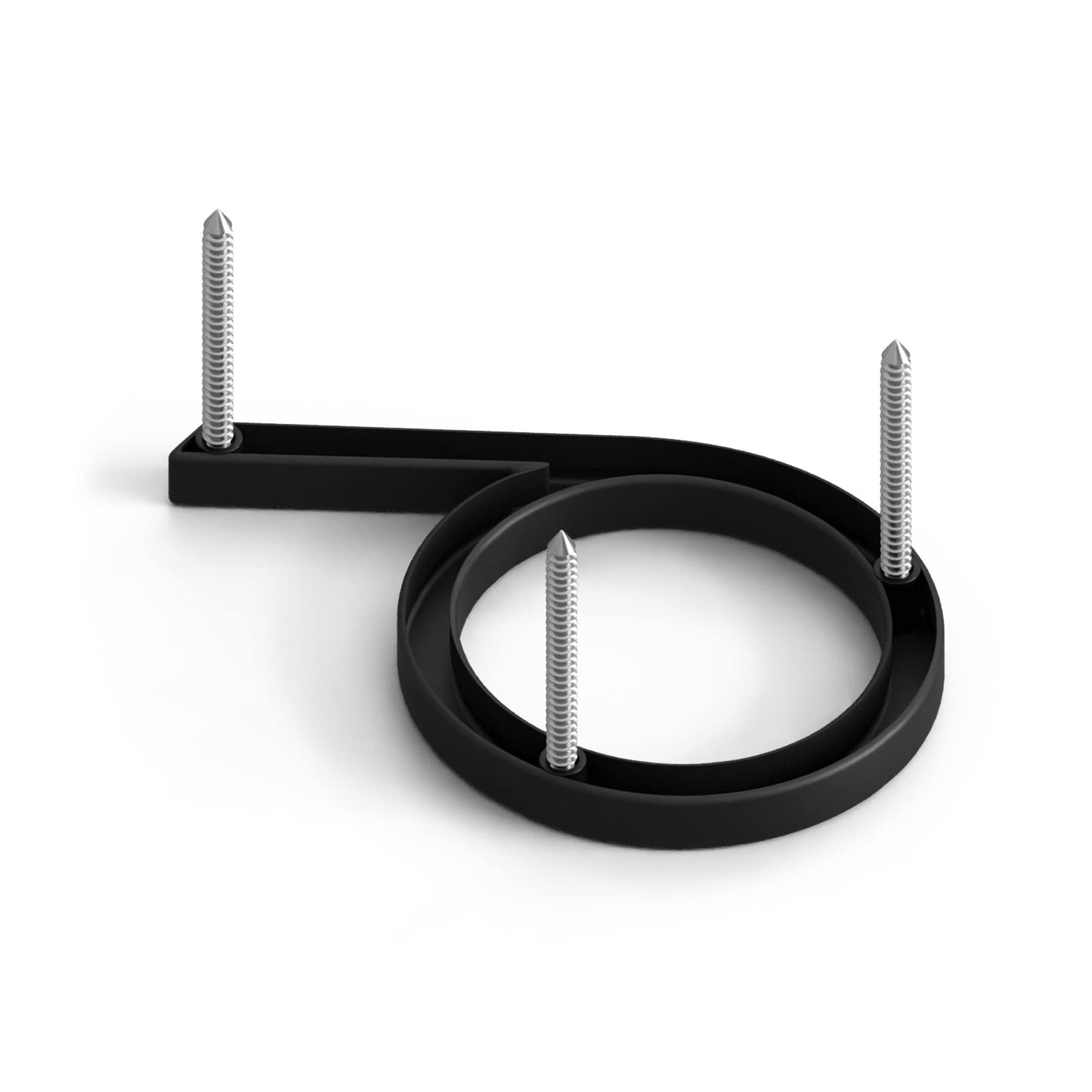 5 Inch Zinc Alloy Floating House Number, Modern House Numbers, Garden Door Mailbox Address Numbers with Nail Kit (Number 6)