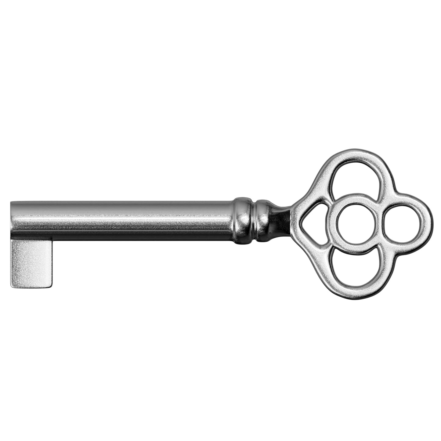 KY-14 Skeleton Key Replacement Hollow Barrel for Antique Vintage Cabinet Doors, Dresser Drawers, Grandfather Clocks (Pack of 1, Nickel)
