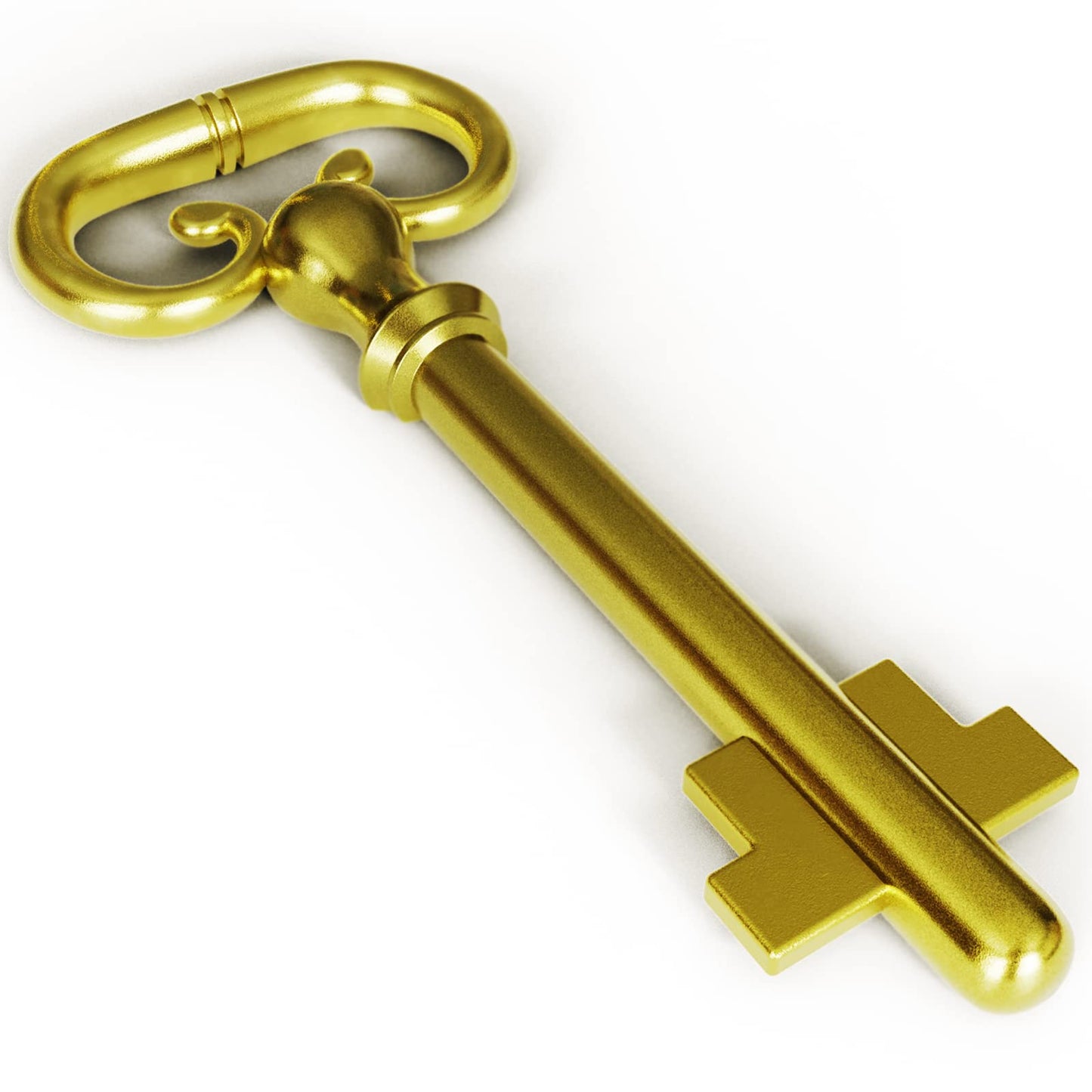 KY-8 D-1902 Roll Top Desk- Brass Plated Lock Key - (Pack of 2)