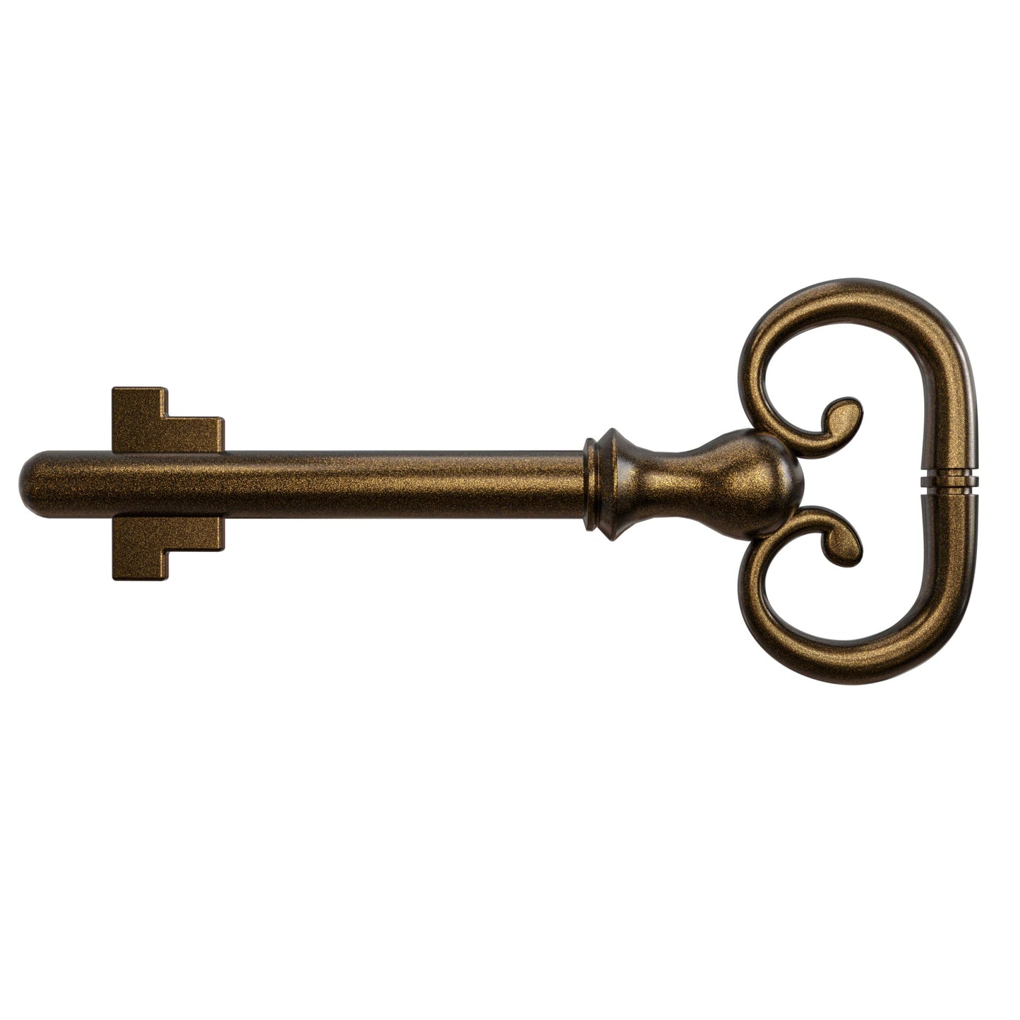 KY-8 D-1902 Roll Top Desk Antique Brass Plated Hollow Lock Key- (Pack of 2)