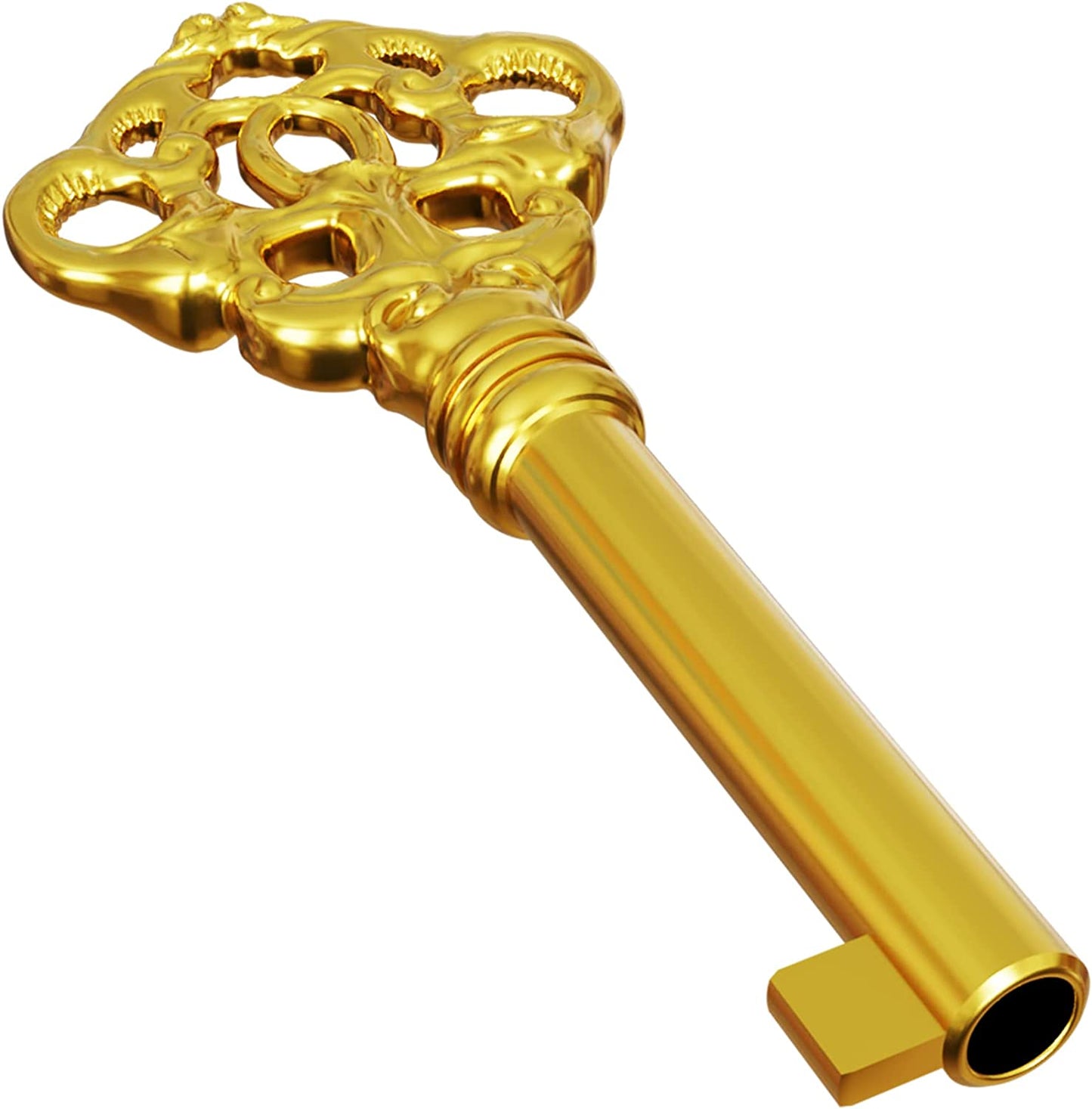 KYF-2 Solid Brass Reproduction Skeleton Key fits Most of The Howard Miller, Sligh, Pearl, Colonial and Seth Thomas Clocks - Fancy, Vintage and Old Furniture
