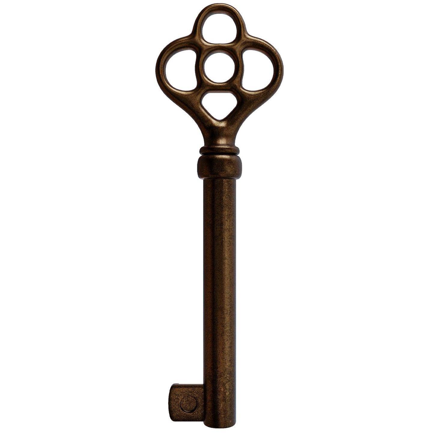 KY-3AB Antique Brass Plated Hollow Barrel Skelton Key Reproduction (Pack of 2)