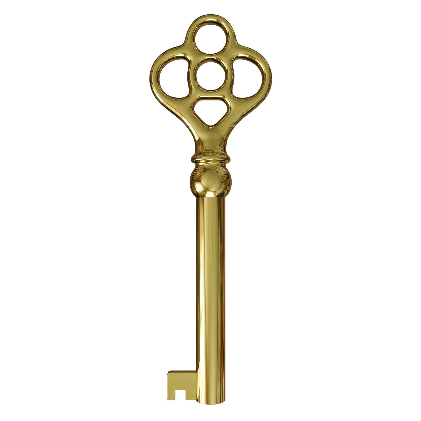 KY-3 Hollow Barrel Replacement Skeleton Key (Pack of 2, Brass)
