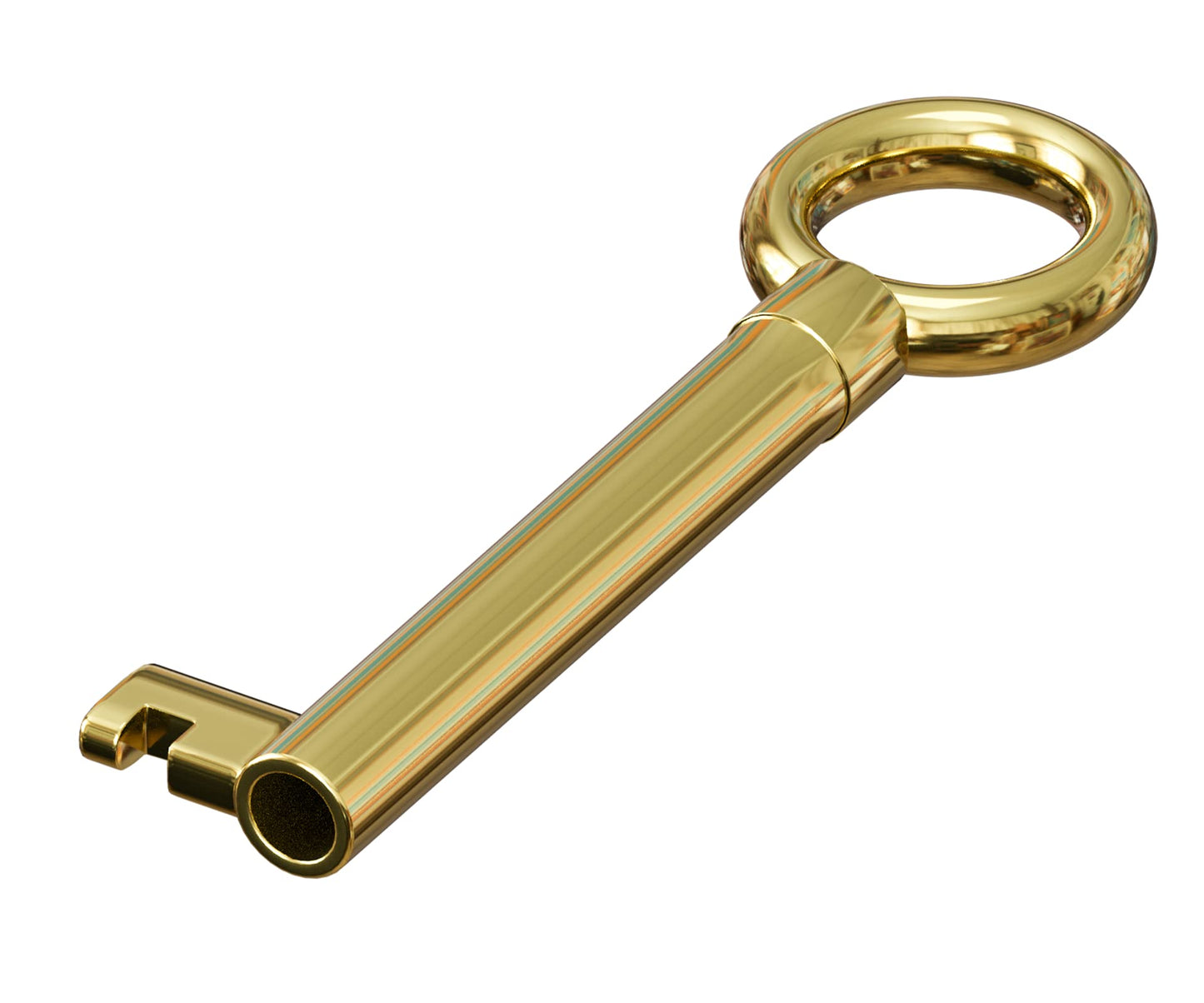 KY-13 Statutory Brass Plated Skeleton Key