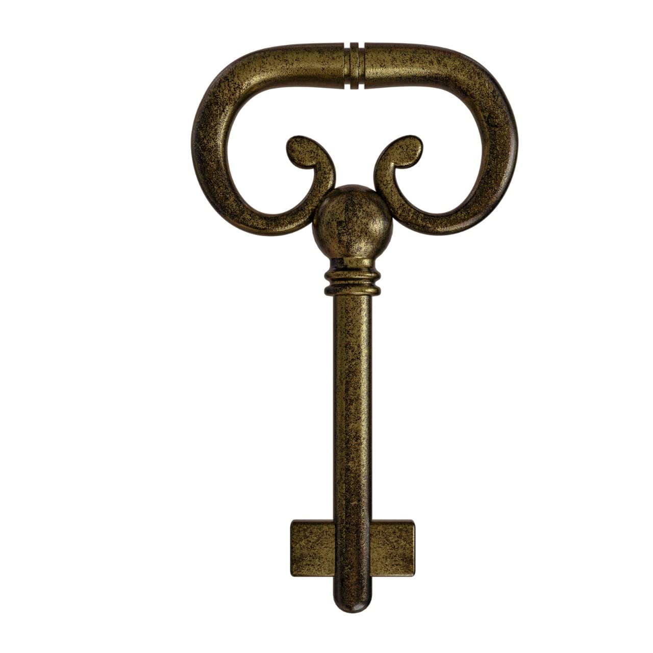KY-8B D-1902 Roll Top Desk Antique Brass Plated Hollow Lock Key- (Pack of 1)