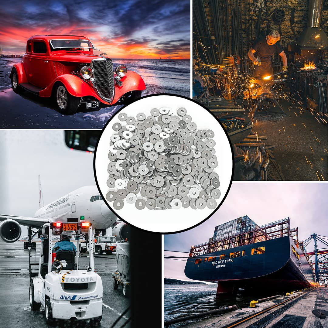 Backup POP Rivet Washers Aluminum Rivets for 3/16" Diameter, 300pcs