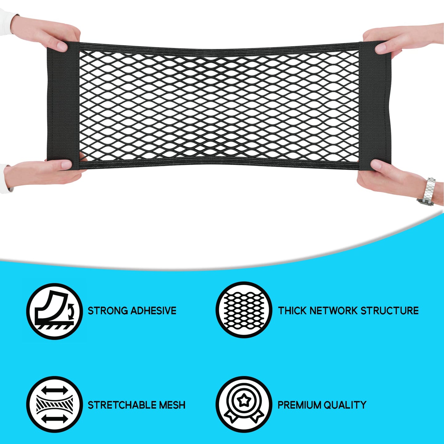 Cooler Storage Net Bag High Capacity Nylon Mesh Storage Net Cooler Organizer for Coolers (Small)