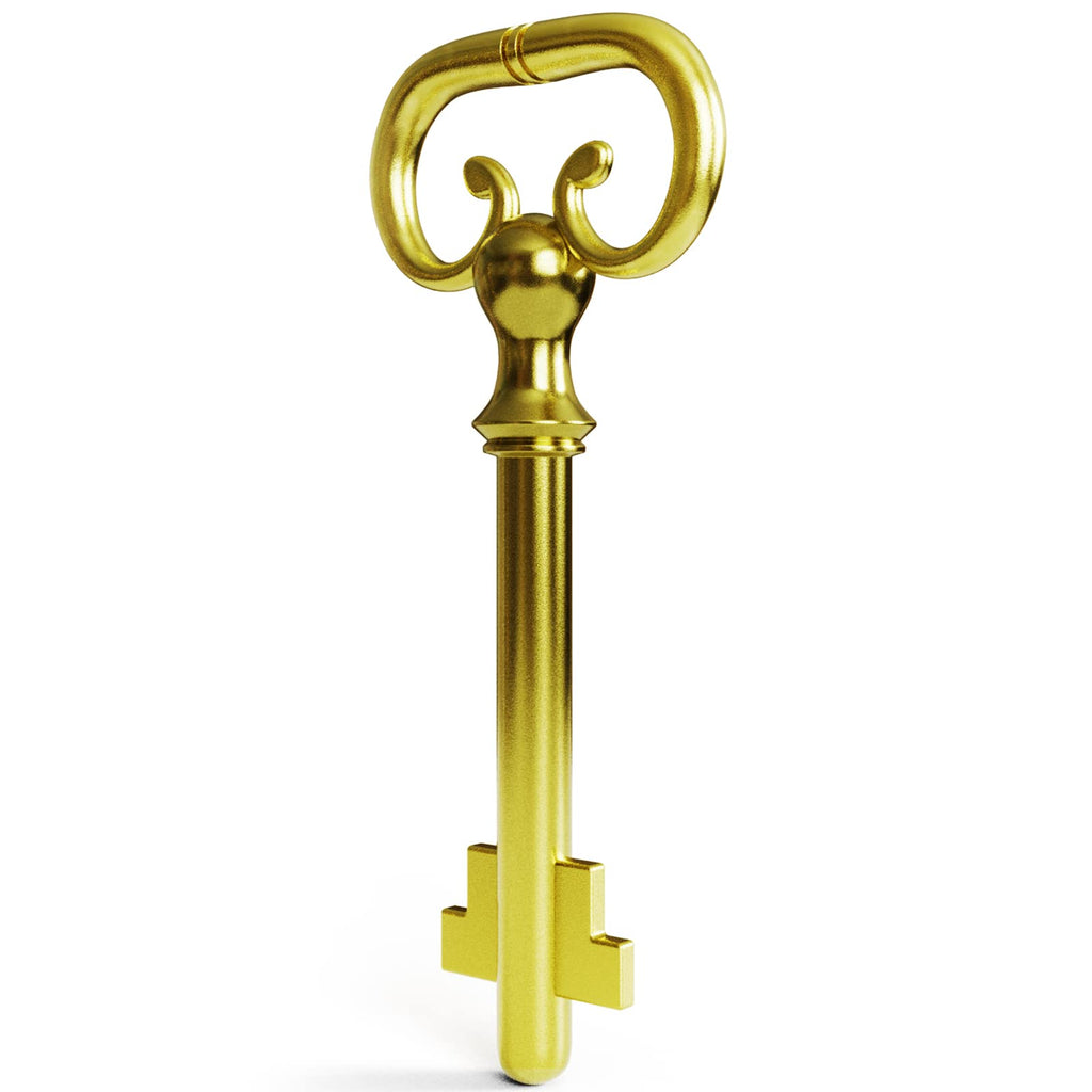 KY-8 D-1902 Roll Top Desk- Brass Plated Lock Key - (Pack of 2)