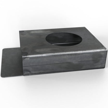 Single Hole Gate Lockbox Weldable Steel Unpainted