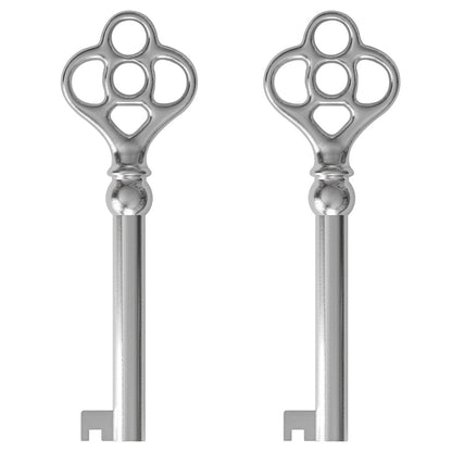 KY-3 Hollow Barrel Replacement Skeleton Key (Pack of 2, Nickel)