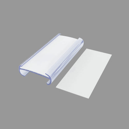 Wire Plastic Shelf Label Holders, Plastic Rack Label Clip Holder for Home, Of...