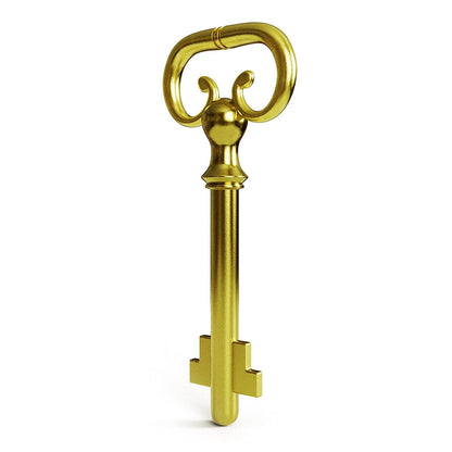 KY-8 D-1902 Roll Top Desk- Brass Plated Lock Key - (Pack of 1)