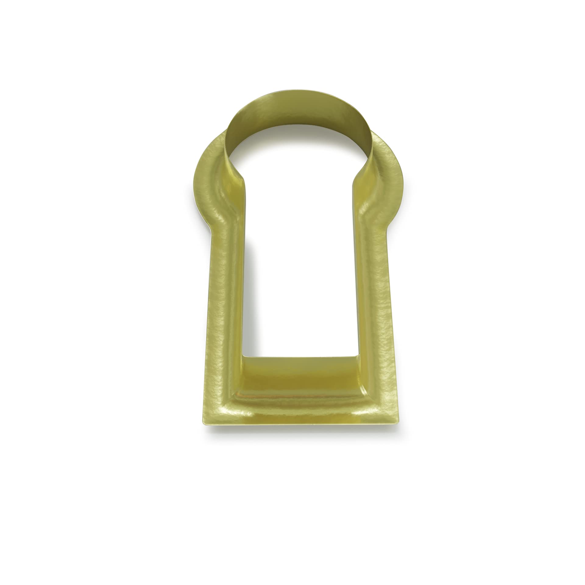 Fitted Keyhole Insert, Solid Brass B-3568SB I.D.:1/2' X 1/4", O.D. 5/8" X 3/8"