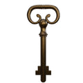 KY-8 D-1902 Roll Top Desk Antique Brass Plated Hollow Lock Key- (Pack of 1)