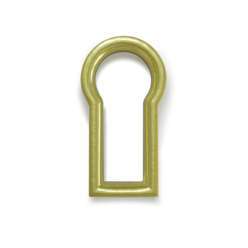 Fitted Keyhole Insert, Solid Brass B-3568SB I.D.:1/2' X 1/4", O.D. 5/8" X 3/8"