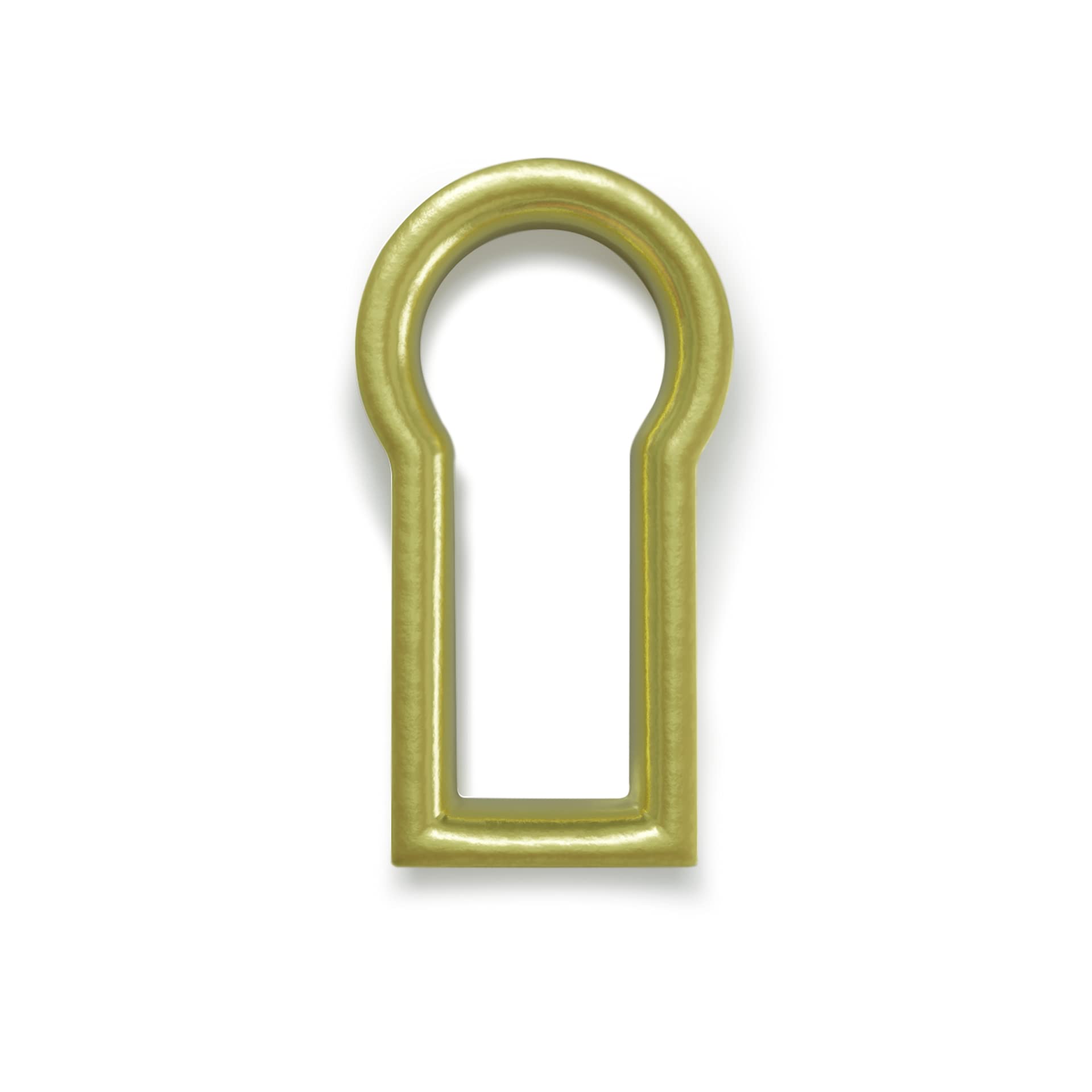 Fitted Keyhole Insert, Solid Brass B-3568SB I.D.:1/2' X 1/4", O.D. 5/8" X 3/8"