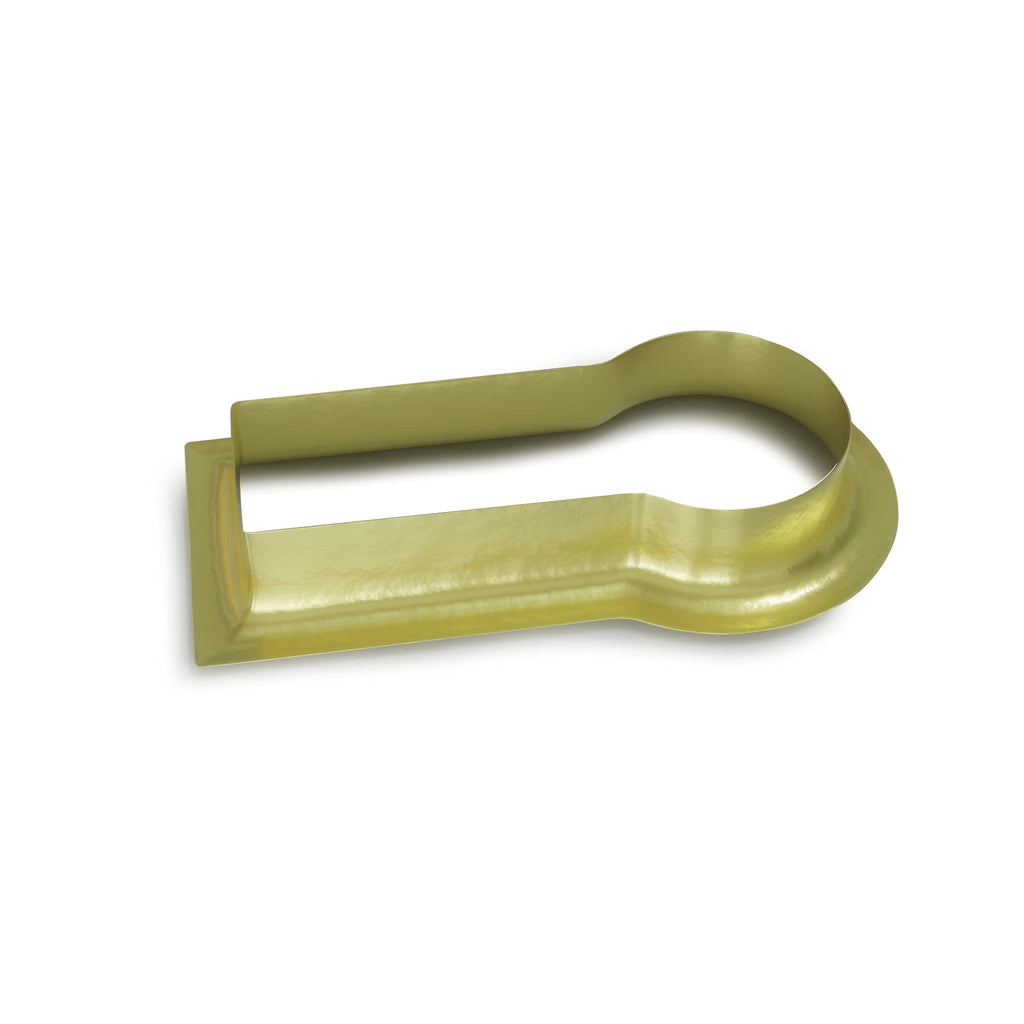 Fitted Keyhole Insert, Solid Brass B-3568SB I.D.:1/2' X 1/4", O.D. 5/8" X 3/8"