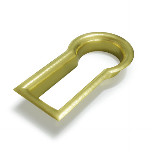 Fitted Keyhole Insert, Solid Brass B-3568SB I.D.:1/2' X 1/4", O.D. 5/8" X 3/8"