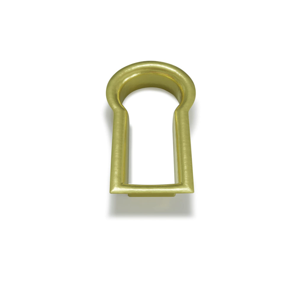 Fitted Keyhole Insert, Solid Brass B-3568SB I.D.:1/2' X 1/4", O.D. 5/8" X 3/8"