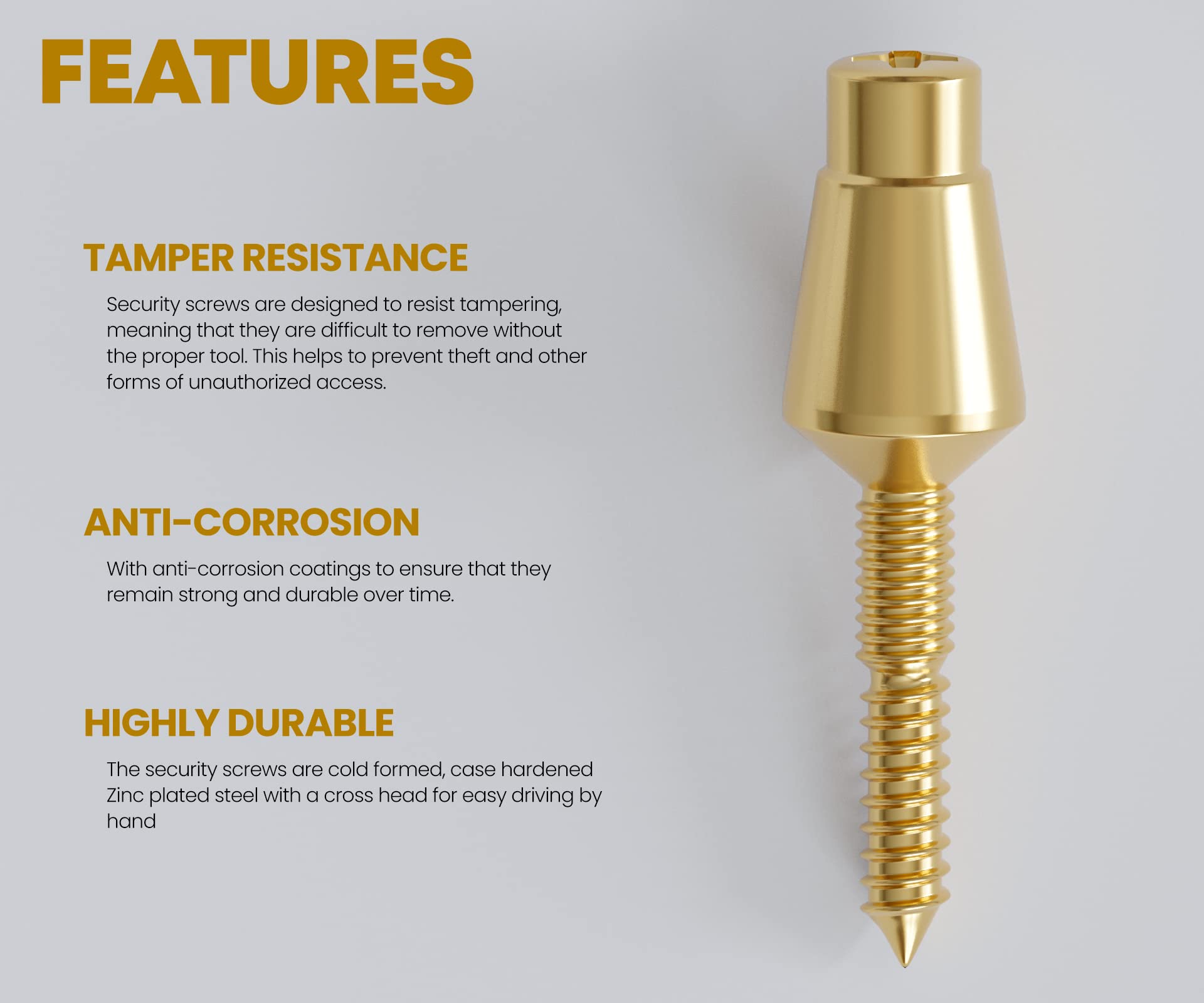 Door Hinge Screws for Door Security and Accessory Hinge Screws 6Pack