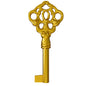 KY-9HAB Solid Brass Hand Aged Fancy Skeleton Key Pack of 1