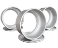 6 Inch Cake Pan Set of 3 Round Aluminum Cake Moulding Pans with Removable Bottom, For Birthdays, Wedding and Home Party