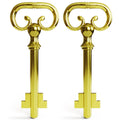 KY-8 D-1902 Roll Top Desk- Brass Plated Lock Key - (Pack of 2)