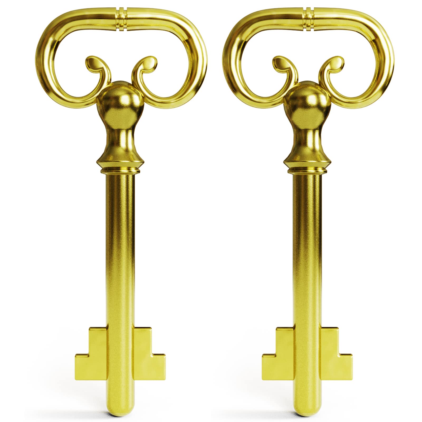 KY-8 D-1902 Roll Top Desk- Brass Plated Lock Key - (Pack of 2)