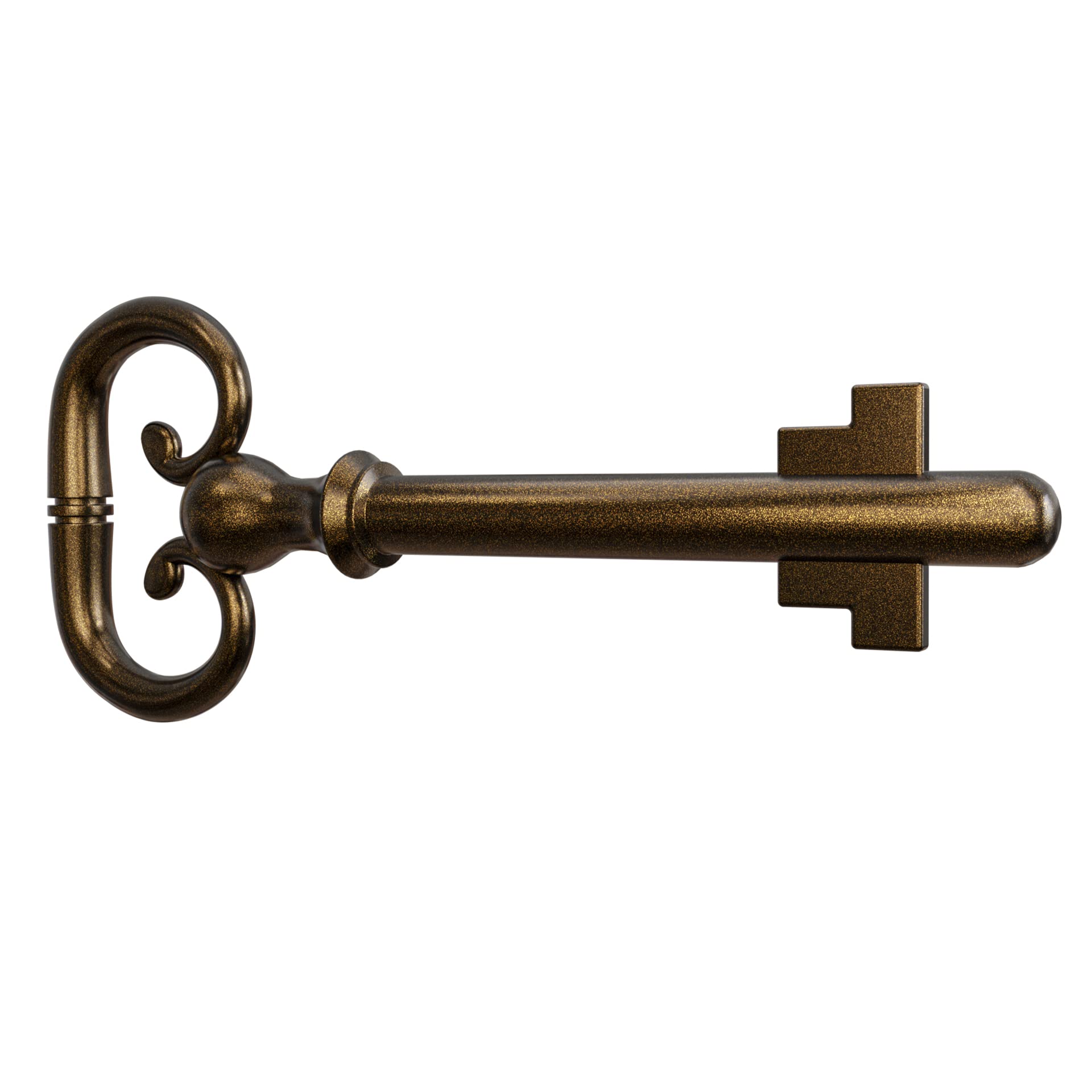 KY-8 D-1902 Roll Top Desk Antique Brass Plated Hollow Lock Key- (Pack of 1)