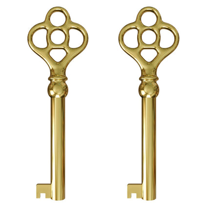 KY-3 Hollow Barrel Replacement Skeleton Key (Pack of 2, Brass)