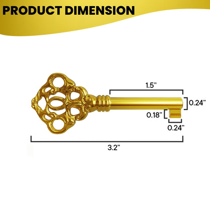 KYF-2 Solid Brass Reproduction Skeleton Key fits Most of The Howard Miller, S...