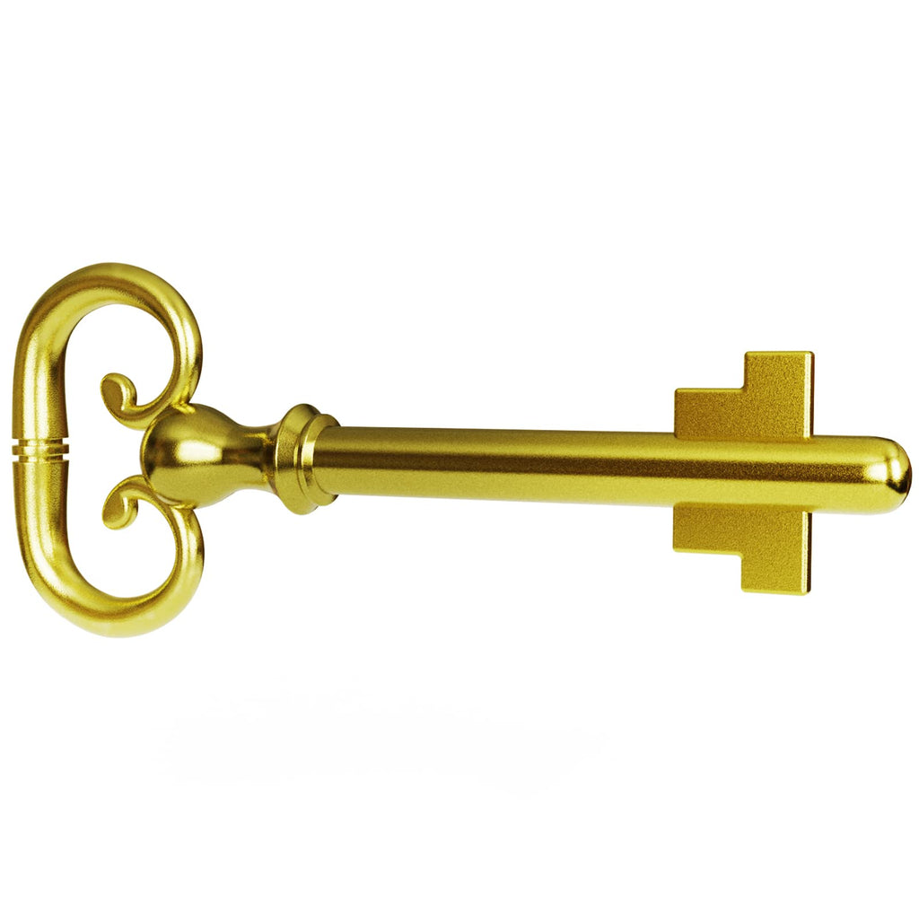 KY-8 D-1902 Roll Top Desk- Brass Plated Lock Key - (Pack of 2)