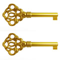 KYF-2 Solid Brass Reproduction Skeleton Key fits Most of The Howard Miller, Sligh, Pearl, Colonial and Seth Thomas Clocks - Fancy, Vintage and Old Furniture