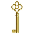 KY-14 Skeleton Key Replacement Hollow Barrel for Antique Vintage Cabinet Doors, Dresser Drawers, Grandfather Clocks (Pack of 1, Brass)