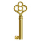 KY-14 Skeleton Key Replacement Hollow Barrel for Antique Vintage Cabinet Doors, Dresser Drawers, Grandfather Clocks (Pack of 1, Brass)