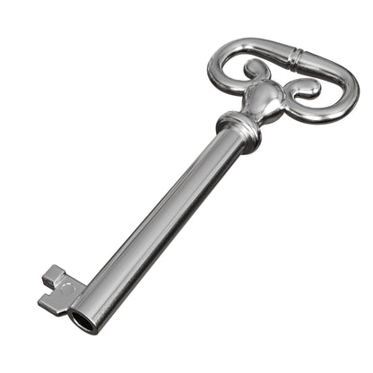 KY-7 Hollow Barrel Replacement Skeleton Key for Antique Cabinet, Drawers, Dressers, Old Furniture Locks (Pack of 1, Nickel)