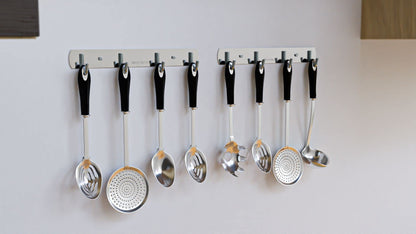 Heavy Duty Stainless Steel Rack Hanger Hook for BBQ Grill Utensils and Grill Accessories - Easy to Install for Indoor or Outdoor Use