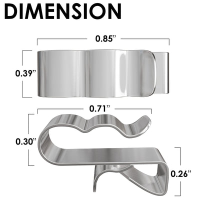 Trailer Frame Wire Clips Stainless Steel Cable Wire Organization for Fishing Boat Trailer, (25pcs)