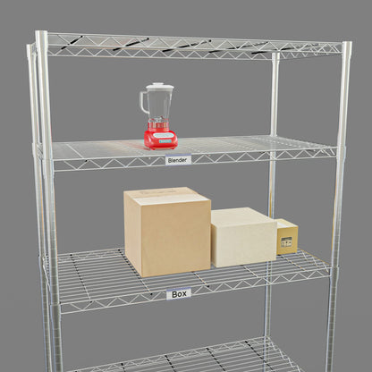 Wire Plastic Shelf Label Holders, Plastic Rack Label Clip Holder for Home, Of...