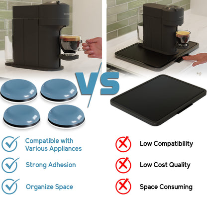 Self Adhesive Kitchen Appliance Sliders (DIY) - Easy Moving Pads Compatible with Most Blenders, Coffee Makers, Air Fryers, Pressure Cookers and More