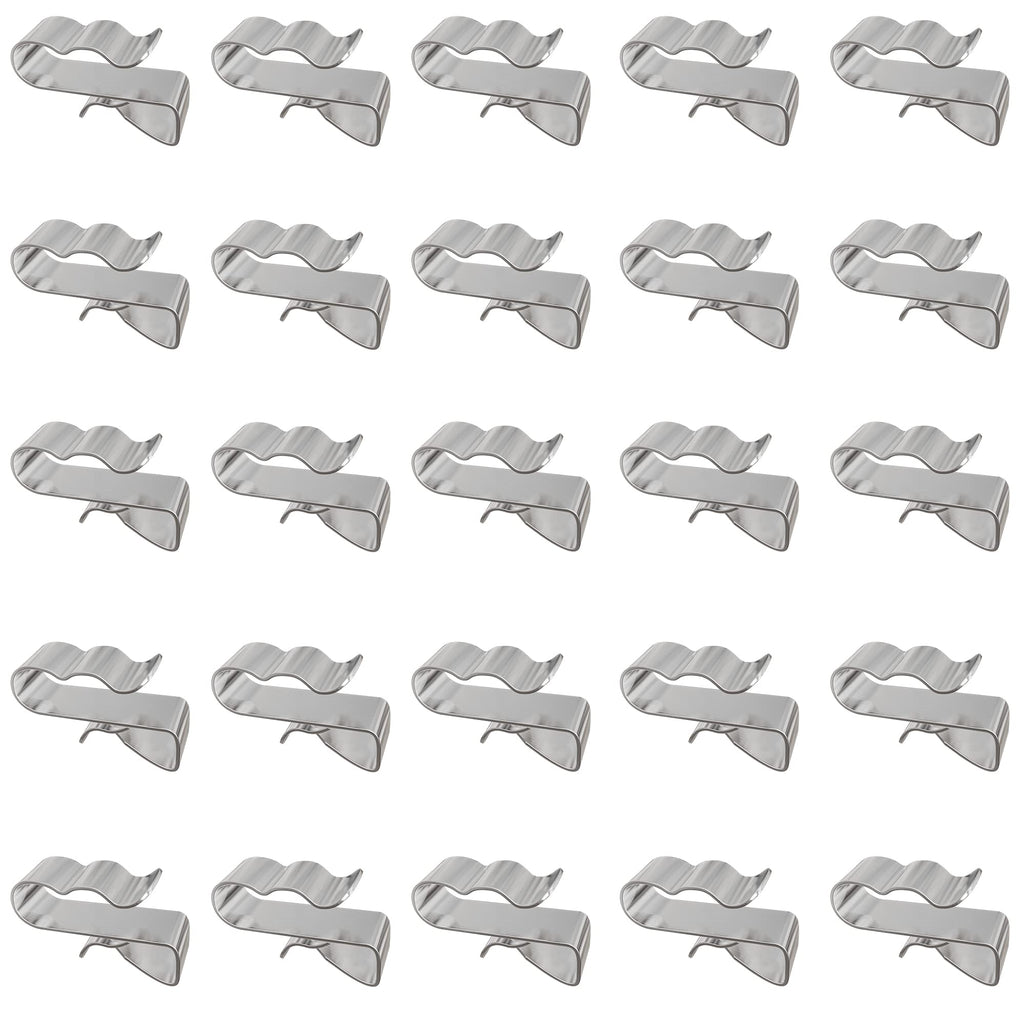 Trailer Frame Wire Clips Stainless Steel Cable Wire Organization for Fishing Boat Trailer, (25pcs)