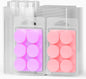 100 Pack Wax Melt Containers with 6 Cavity Clear Plastic Wax Melt Clamshell for DIY Wax Melt Candles, Shape (Circle)
