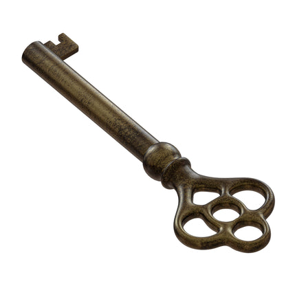 KY-3 Hollow Barrel Replacement Skeleton Key (Pack of 2, Antique Brass)
