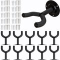 Guitar Wall Hanger Adjustable Wall Mount Hook Stand with Slat Wall Adapter 10pcs