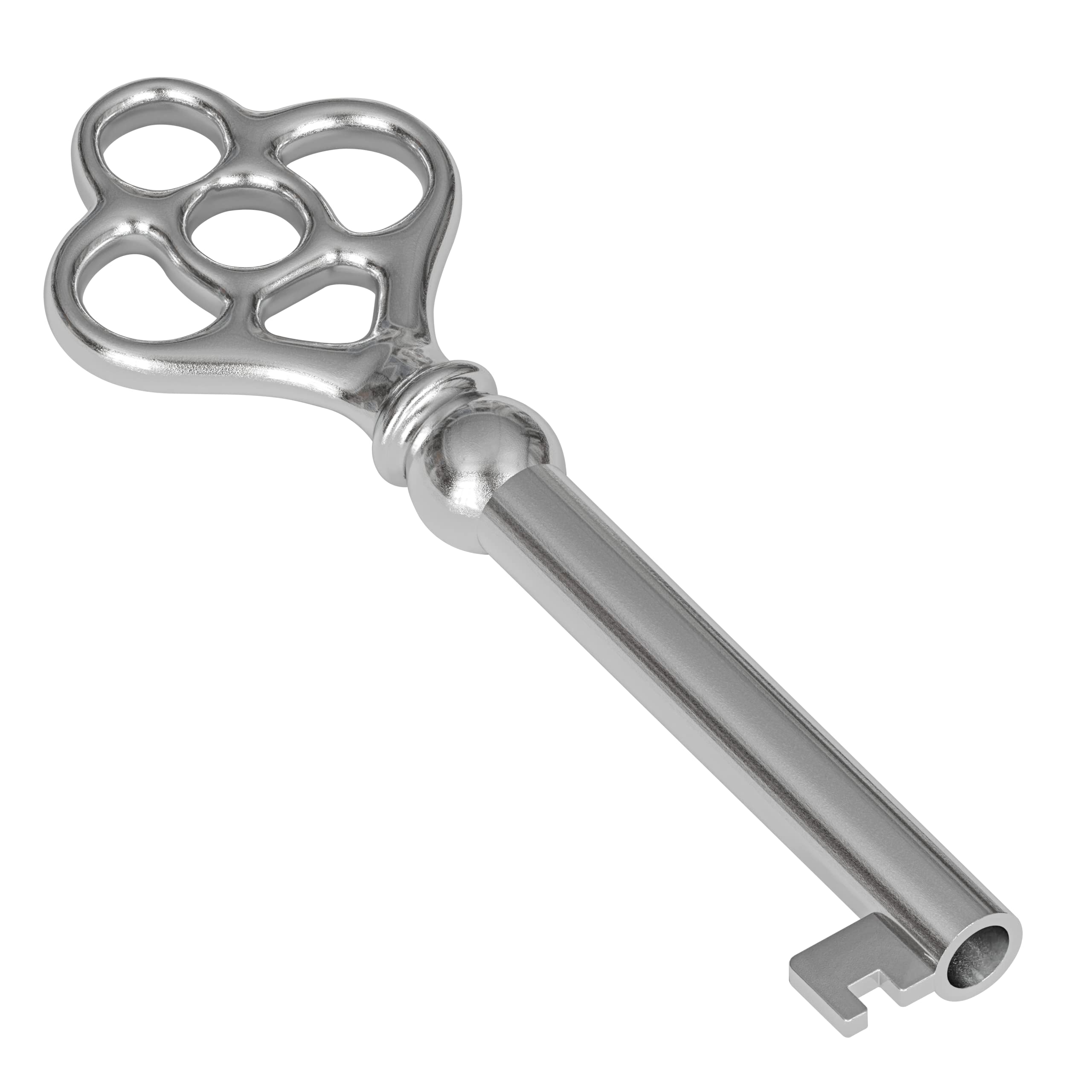 KY-3 Hollow Barrel Replacement Skeleton Key (Pack of 2, Nickel)