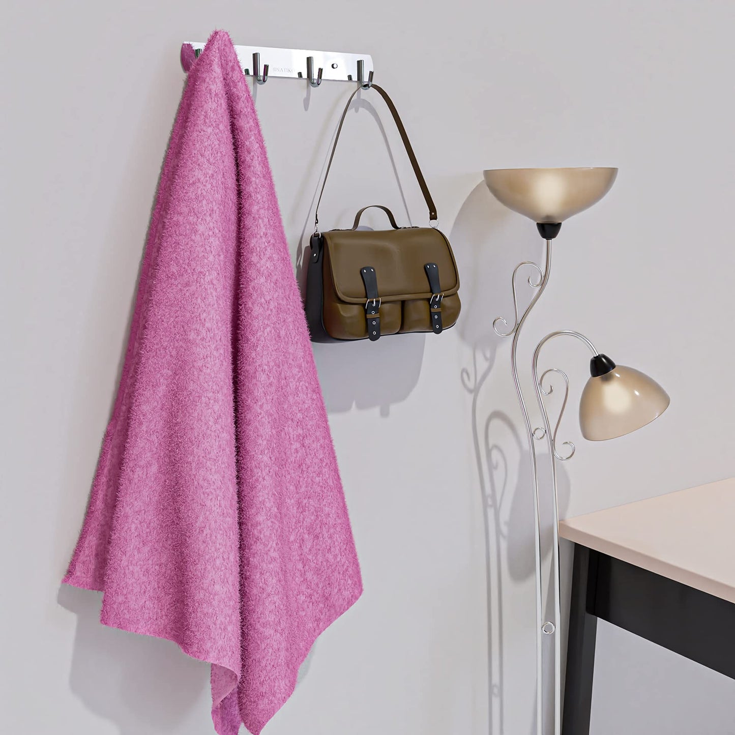 Heavy Duty Stainless Steel Rack Hanger Hook for BBQ Grill Utensils and Grill Accessories - Easy to Install for Indoor or Outdoor Use