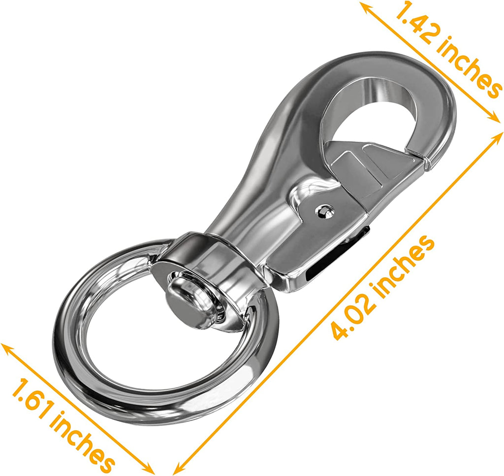 Heavy Duty Hanging Chair, Hammock Chair Swivel Hook Snap up to 1000 LB Capacity Stainless Steel for Indoor and Outdoor (Pack of 1)